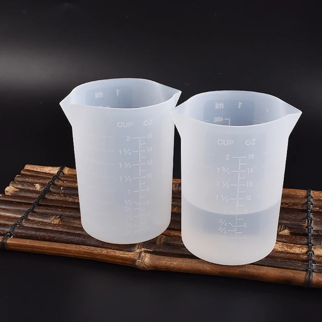 Silicone Measuring Cups for Resin Non-Stick Reusable Mixing Cups