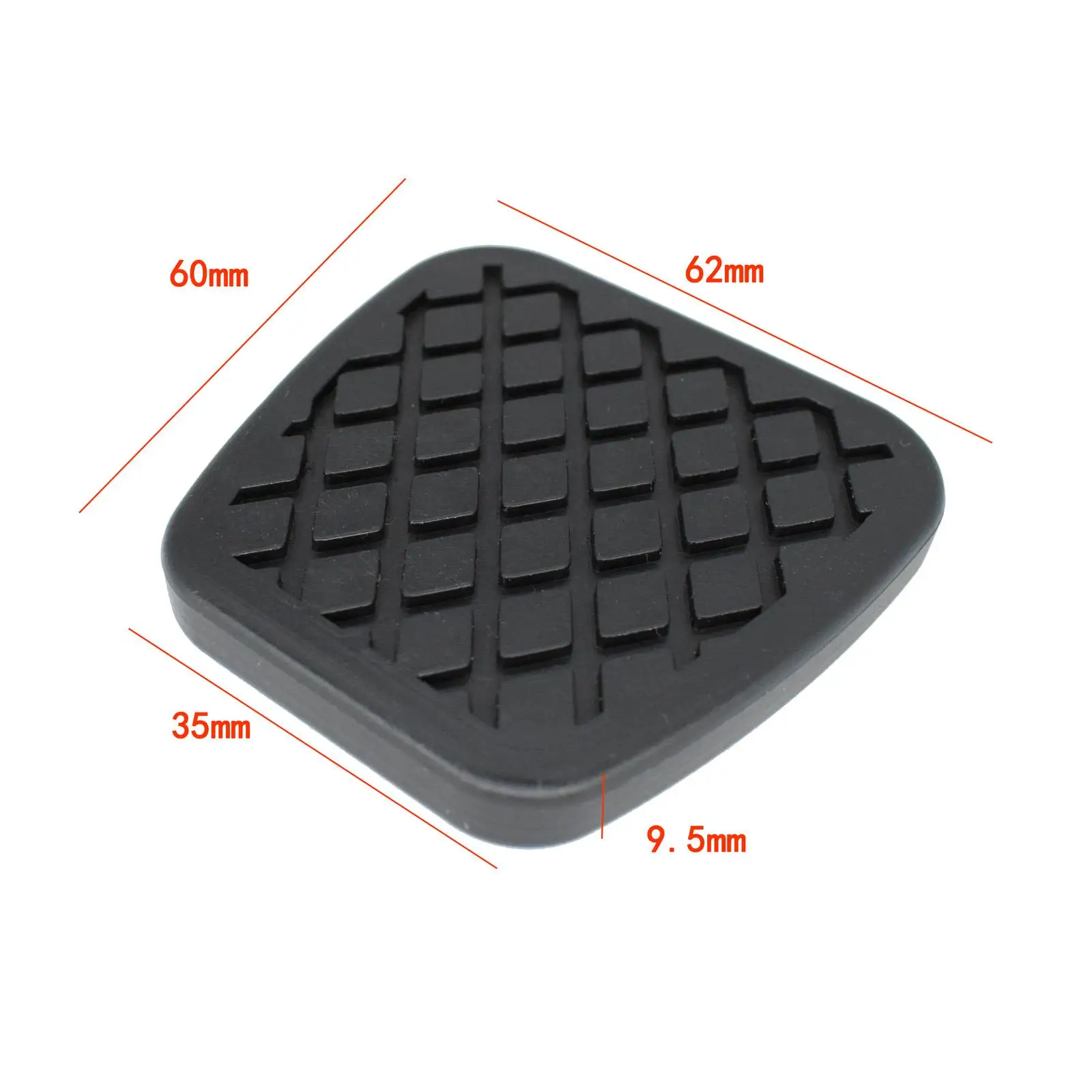 2Pcs Car Rubber Clutch Brake Foot Pedal Pads Covers For Honda Accord Element Civic CRV Acura TL RSX TSX 46545 SA5 000