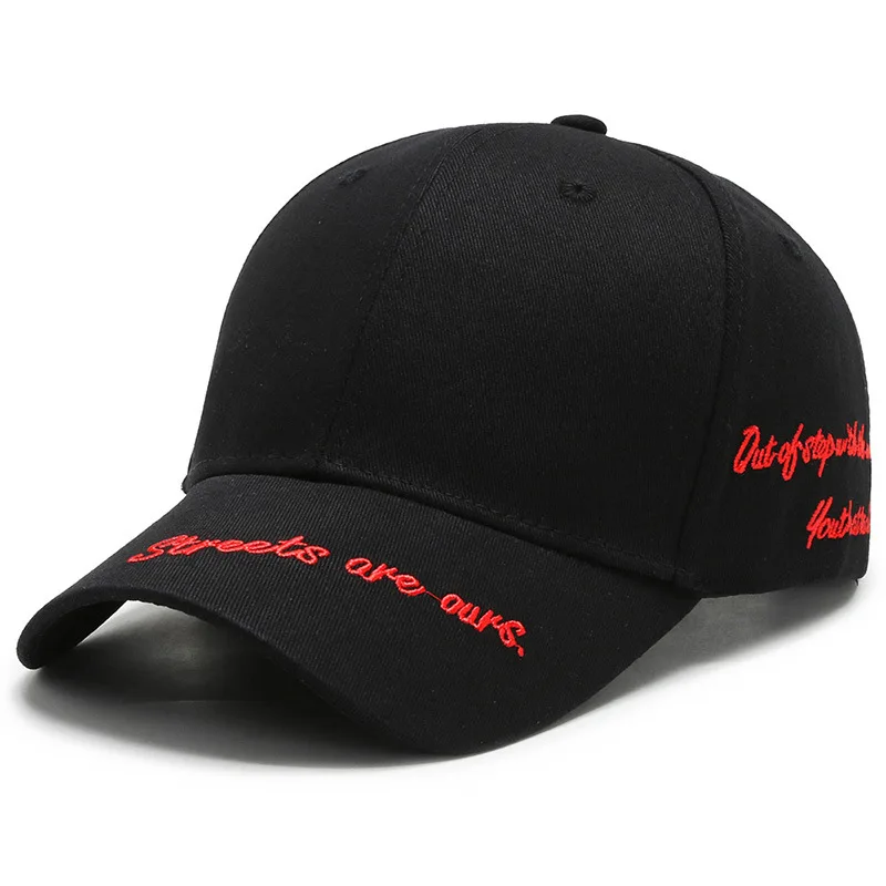 Brand Mens Cotton Baseball Cap Hip Hop Letter Embroidery Snapback Caps for Women Street Casual Hard Top Trucker Dad Hats 3