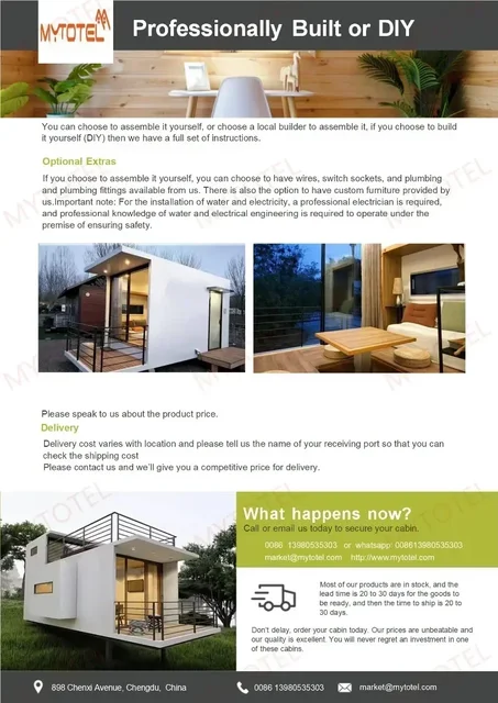 Design fees - Fast Install Modular Houses Tiny Home Container Houses Villa Two Storey Prefab House Steel Structure 5