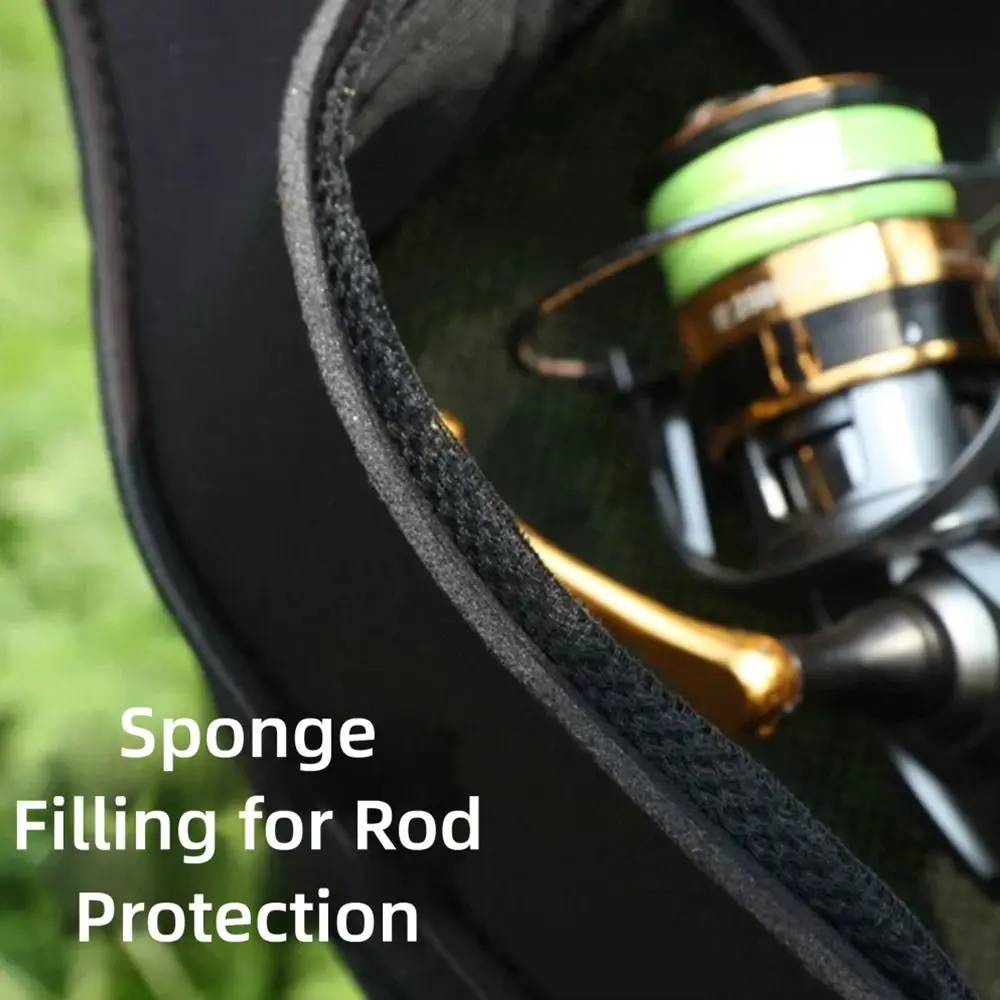 New Portable Fishing Rod Bag With Shoulder Strap 118/128cm Fishing Rod Case Folding Fishing Pole Case