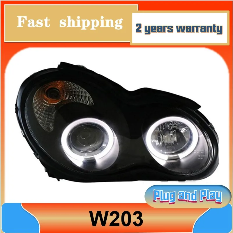 

Car Styling for Mercedes-Benz W203 Head Light 2000-2007 W203 Headlamp C63 C200 C230 C280 C300 DRL Turn Signal Low High Beam Proj