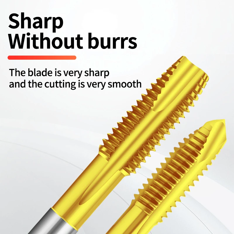 HSSE-M35 JIS Standard Long Shank 80 100 120 150 MM Spiral Pointed Tap M2 M3 M4 M5 M6 M8 M10 Machine