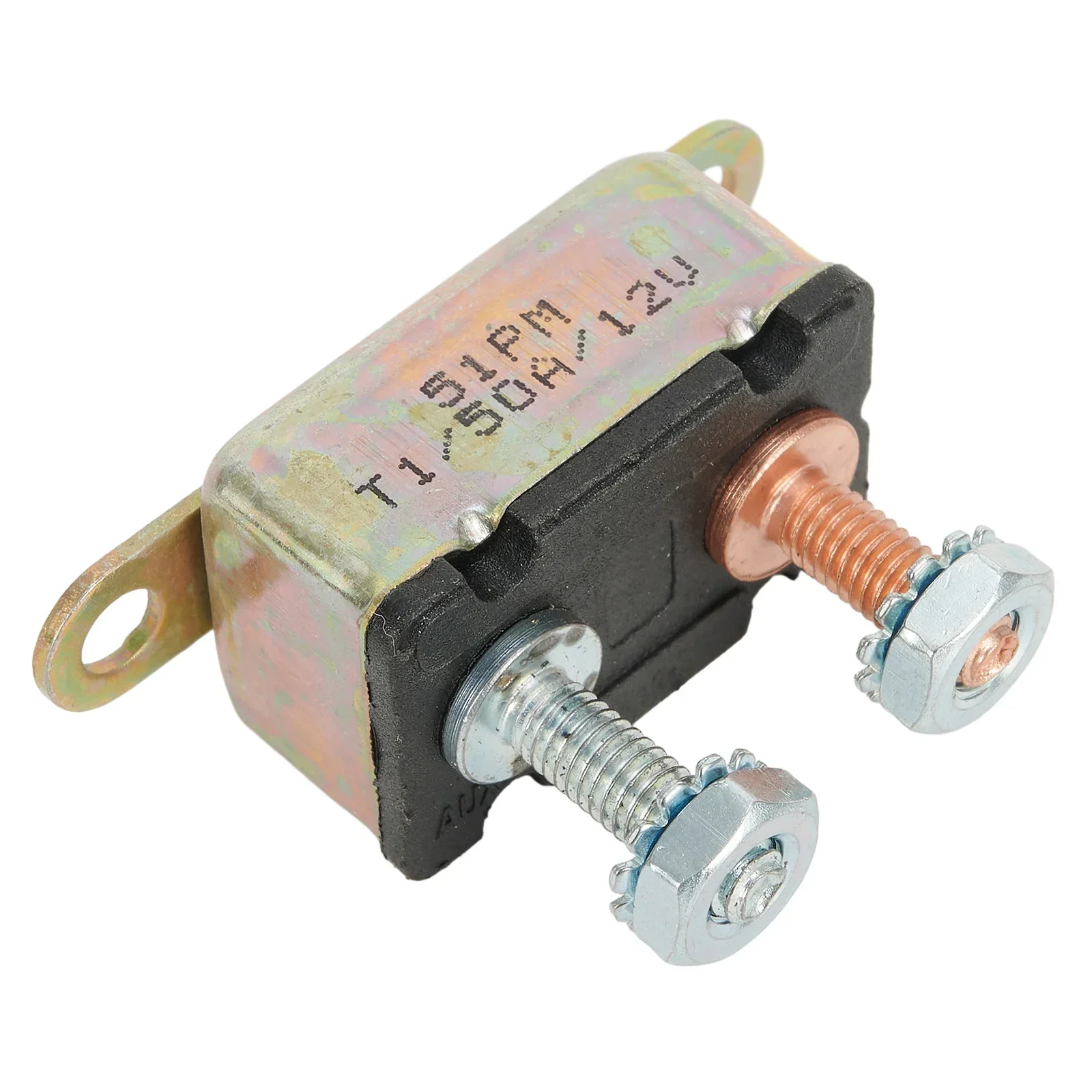 1set 12V 30A~50A Auto Automatic Fuse Reset Circuit Breaker Copper Stud Bolt Auto Reset Universal 1.248"x0.693"x0.8" Inch Tools car fuse tools car fuse puller