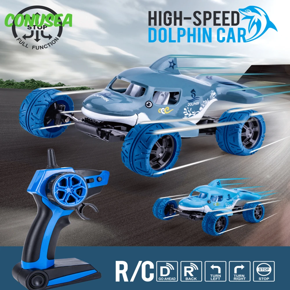 1/32 Rc Car 2.4G Remote Controlled Cars Rc Racing Mini Shark Vehicles Children Outdoor Electric