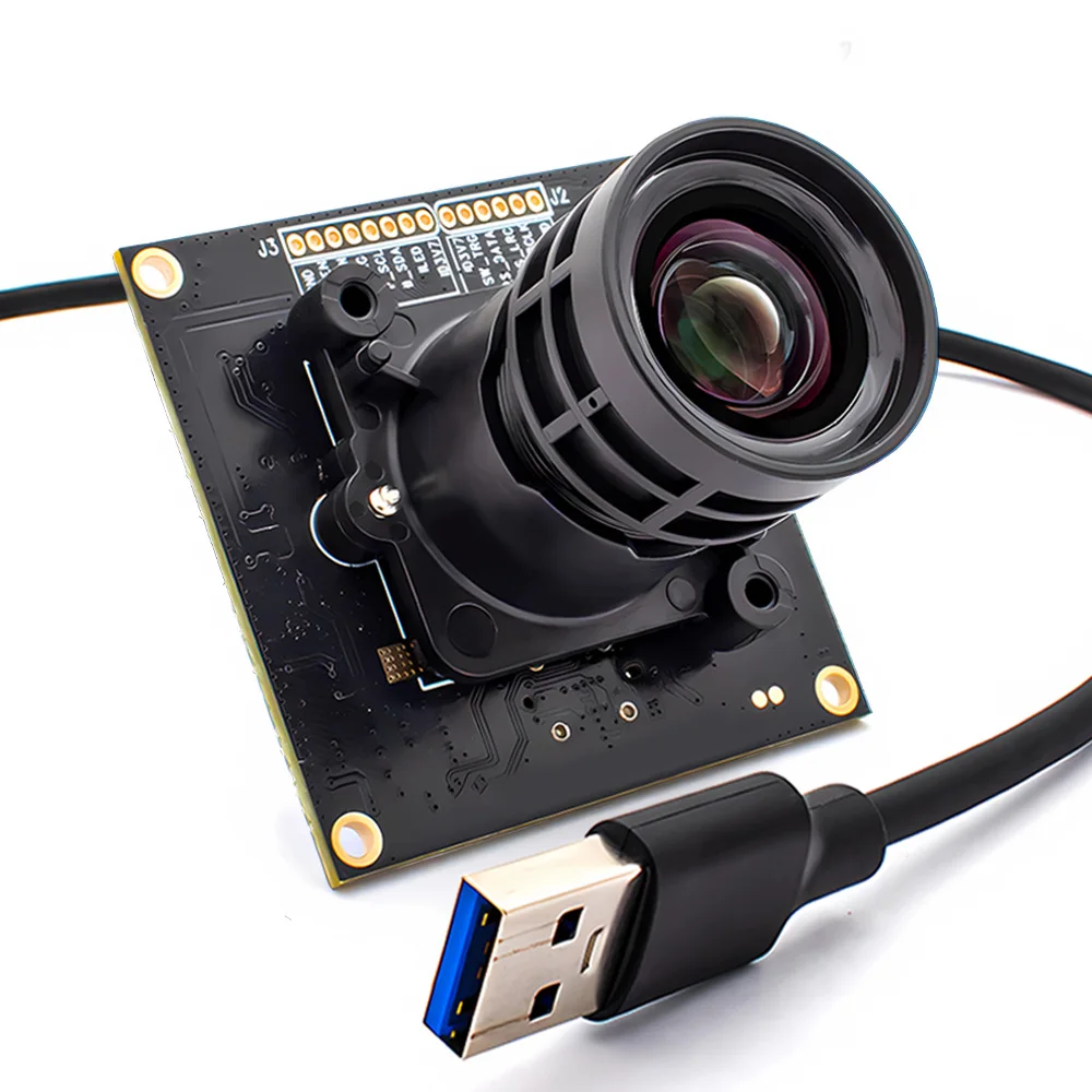 4K 60FPS USB3.0 Camera Module With 2.8mm M16 Mount Lens 1/1.8" IMX678 CMOS Indus