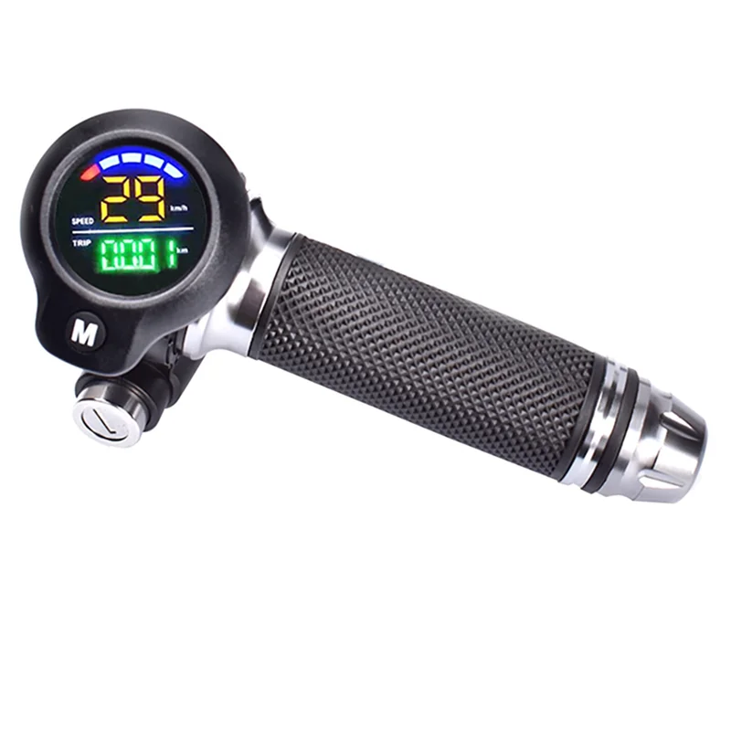 

Electric Bicycle Accessories Speed Mileage Display Electric Vehicle with Lock Turn Handle Scooter Speed Control Handle