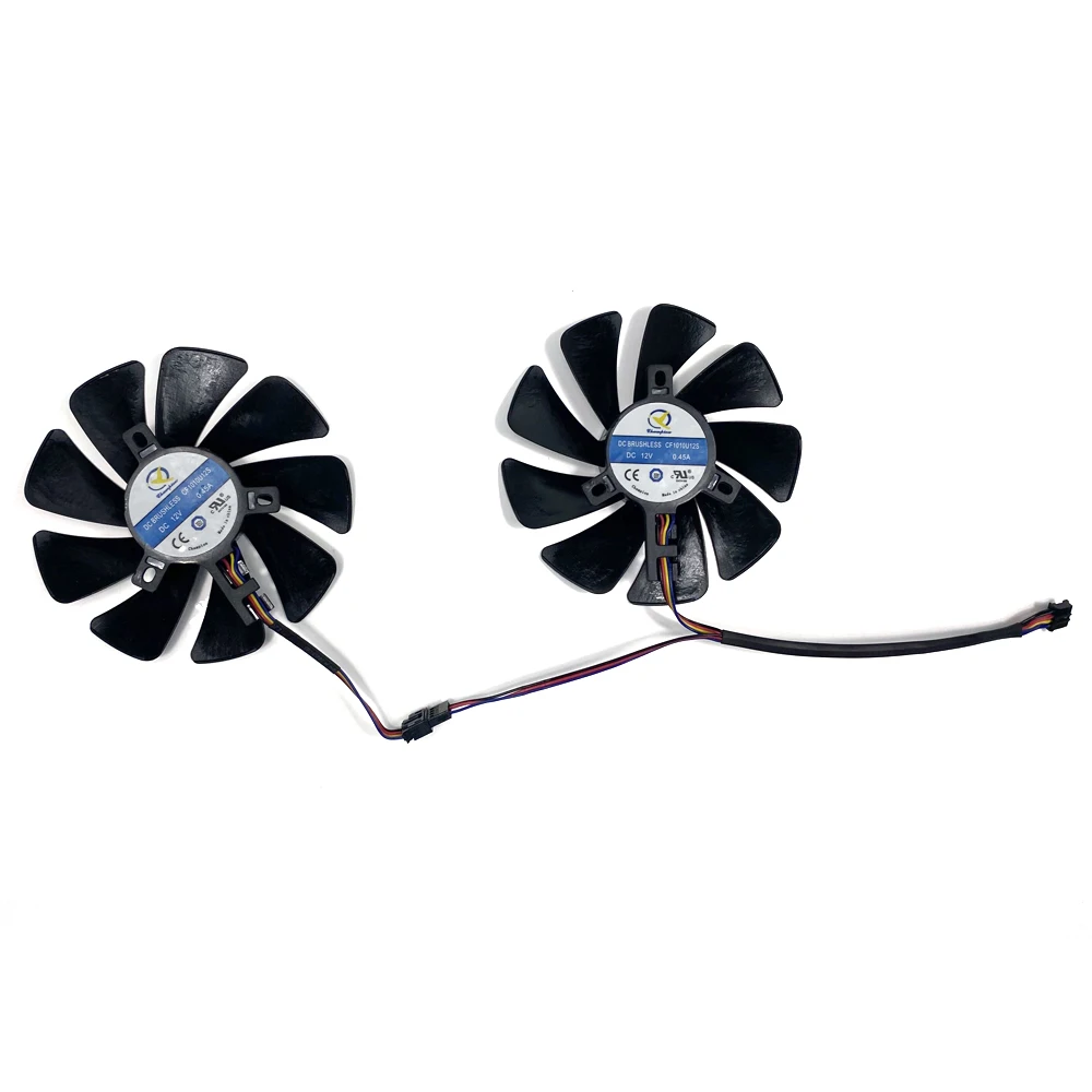 DIY 95MM 4PIN CF1010U12S Cooling Fan Radeon RX 6650XT GPU FAN For Powercolor Hellhound AMD Radeon RX 6600XT video card fan