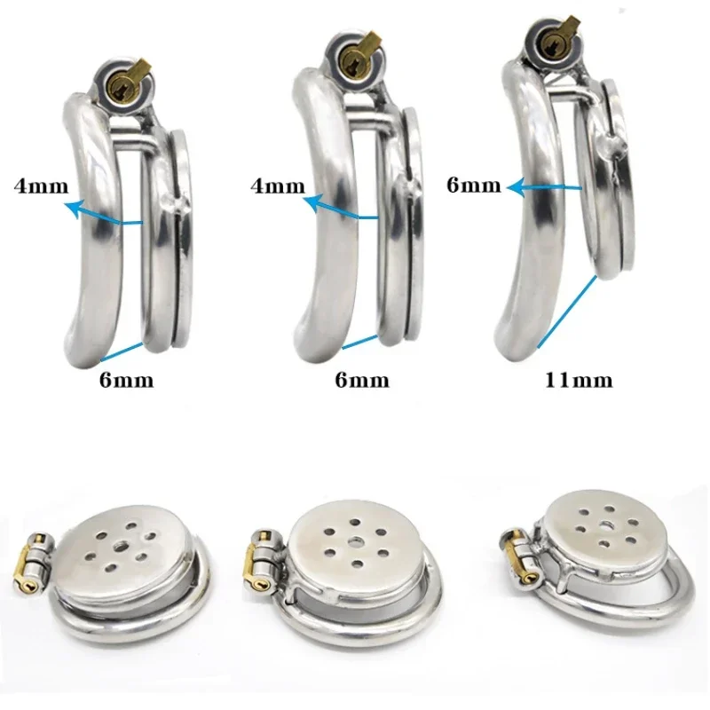 Male Chastity Device Metal Chastity Lock Cock Cage Urethra Catheter Penis Ring Bondage Belt penis chastity cage chastity lock sex toy chastity cage accessory penis cock ring