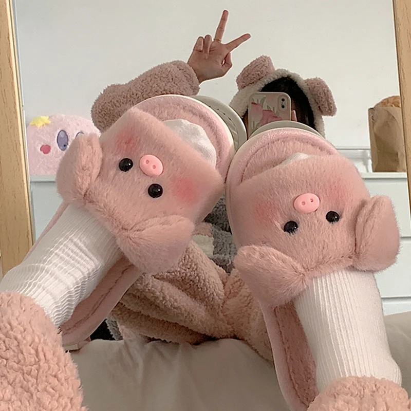 Ladies Slippers Piggy Slippers Wholesale Cute Pig Cow Slippers