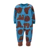 New Fall Winter Newborn Infant Babe Boy Girl Rompers  Fleece Warm Animal Sleepwear Animal Overall Babe Jumpsuits 0-12 Months 3