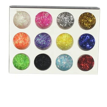 Glitter per unghie Conchiglia irregolare Polvere di carta Smalto per unghie Paillettes per manicure Glitter Peeling per unghie Pigmento Forniture Adesivo per unghie