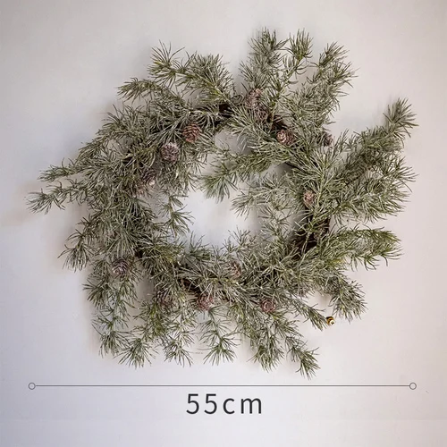 thumbnail image 1 of 1.5M Christmas Pine Vine Garland with Pine Tree Branch Rattan Home Party Wall Door Decor Christmas Tree Ornaments Xmas Wreath, 1 of 5
