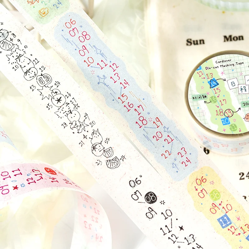 티안지 20mm * 3m 티백 다이어리 시리즈 귀여운 디저트 반짝이 모래 와시 테이프 DIY 스크랩북 미적 마스킹 테이프