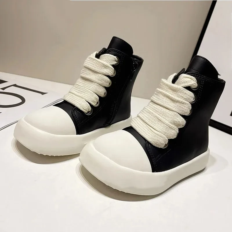 Autumn/Winter New Children's High Top Boots Brand Fashion girls princess ankle boots boys Short Boots Waterproof