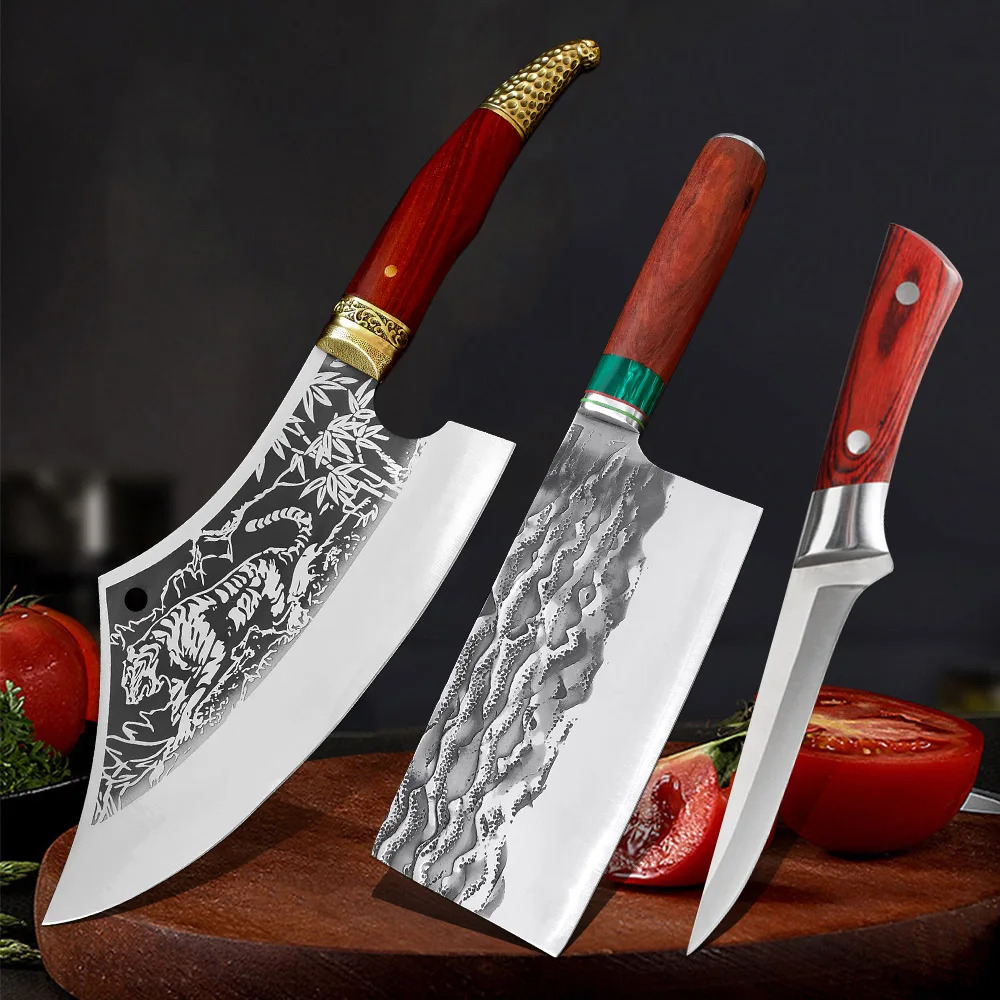 Kitchen Knives Professional Chef Knife Cooking Handmade Fixed Blade