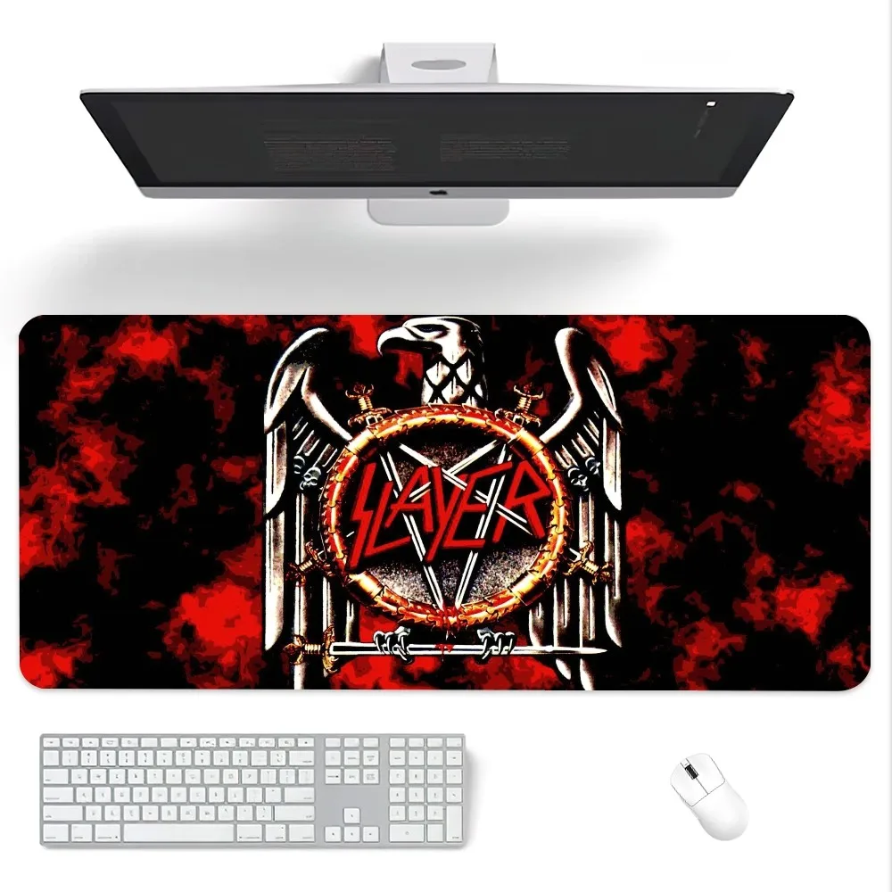 Rock Band Slayer Reign This Night Mouse Pad Computer Laptop Gaming Office Wrist Guard Non Slip Keyboard Pad 3