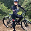 XAMA Cycling Wear Spring Autumn Women's Long Sleeve Pants Triathlon Suit Lycra One Piece 20D Gel 2