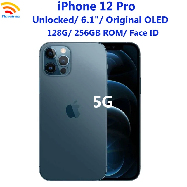 Apple iPhone 12 Pro 128GB 256GB ROM 6.1" Super Retina OLED Face ID NFC IOS Unlocked 5G Original iPhone 12pro Mobile Phone