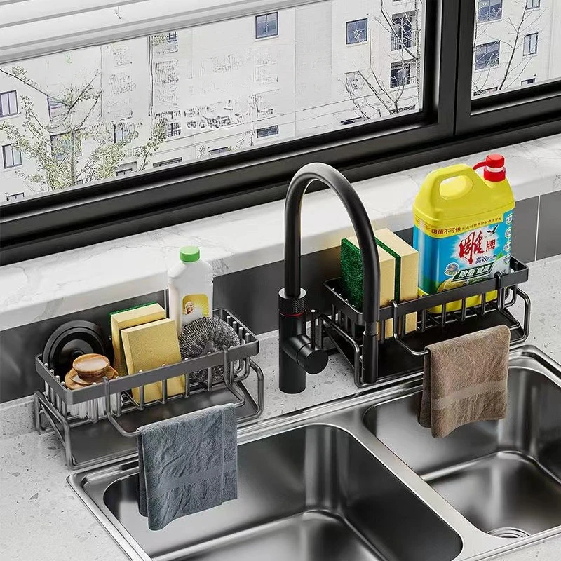 Carbon steel Kitchen Shelf Rag Storage Drainage Shelf Storage Rack Home Spice Sink Drainage dish drying rack Kitchen Accessories spice storage shelf,dish drying rack,spice rack,kitchen storage rack,kitchen organizer,kitchen organizer rack