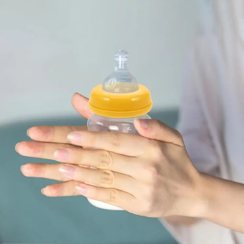 5 pieces Baby Bottle Collar Rings Replacement Screw Rings Leak-Proof Baby Bottle Accessories Food-Grade For Feeding
