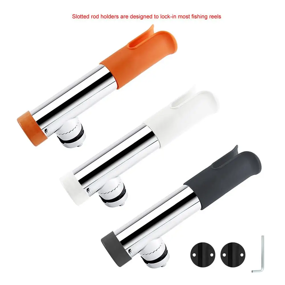 

Регулируемый вращающийся держатель для удочки из нержавеющей стали 316 крепление на рельсы с прорезью держатель для удочки кронштейн для крепления аксессуаров