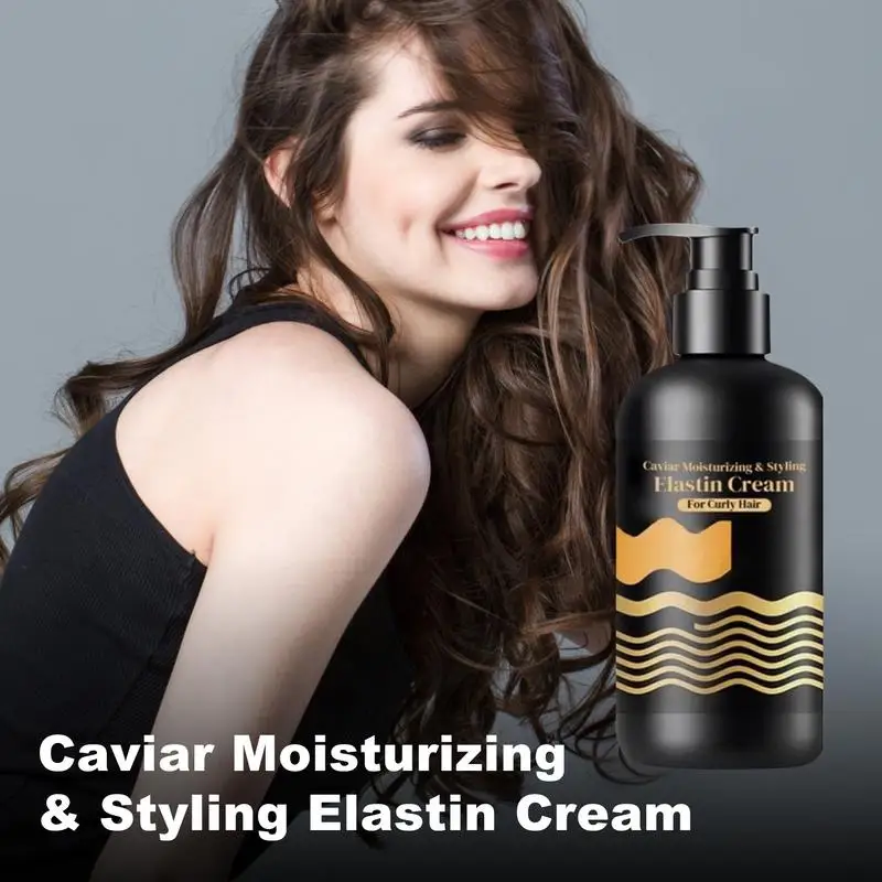 Defining Curl Cream 300ml Caviar Moisturizing Curly Hair Styling Cream Enhances Waves and Curls Curly Hair Care Products