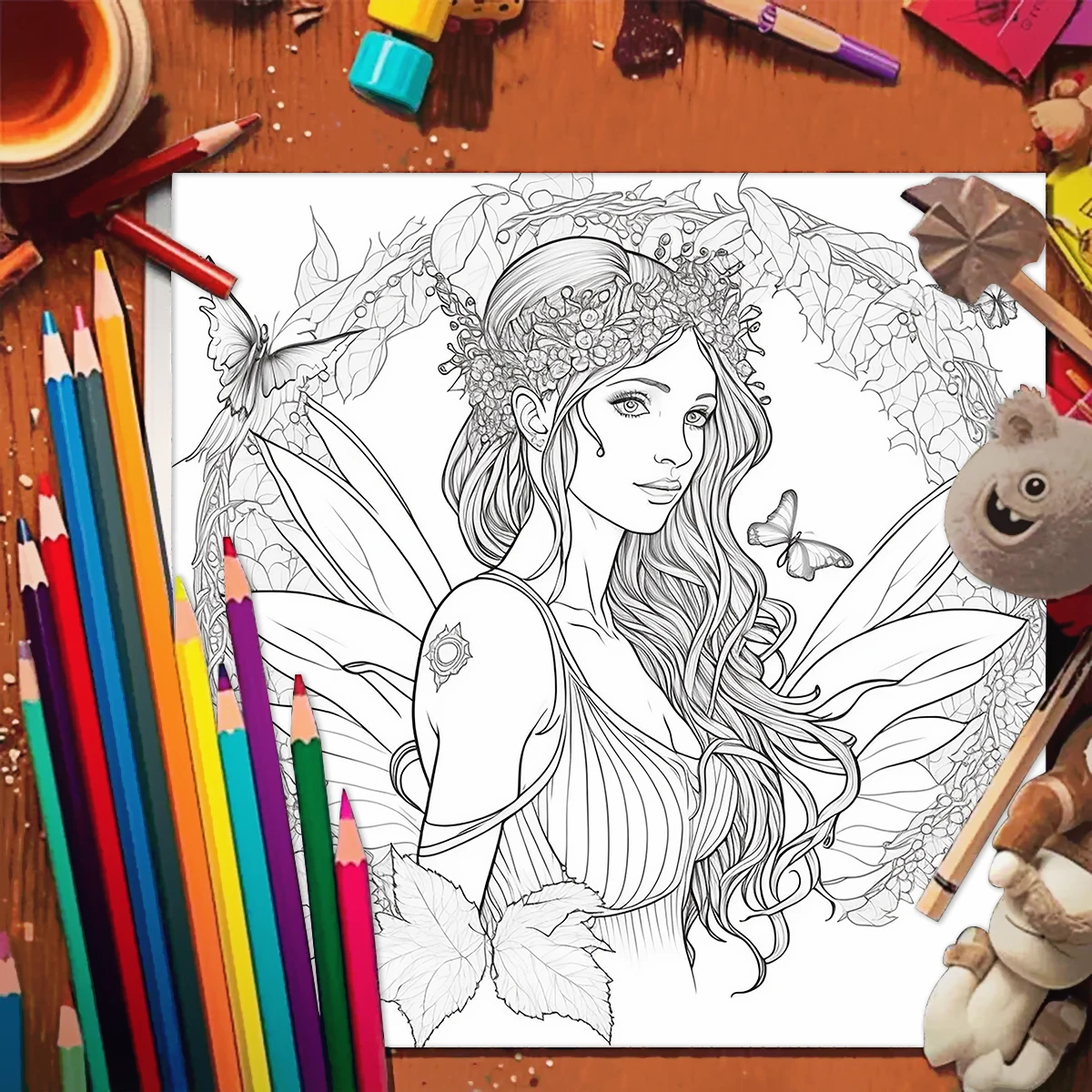 1PC Adult Coloring Book adult coloring book with Animals Landscape Flowers Patterns Mushroom And Many More For Relaxation Paperback