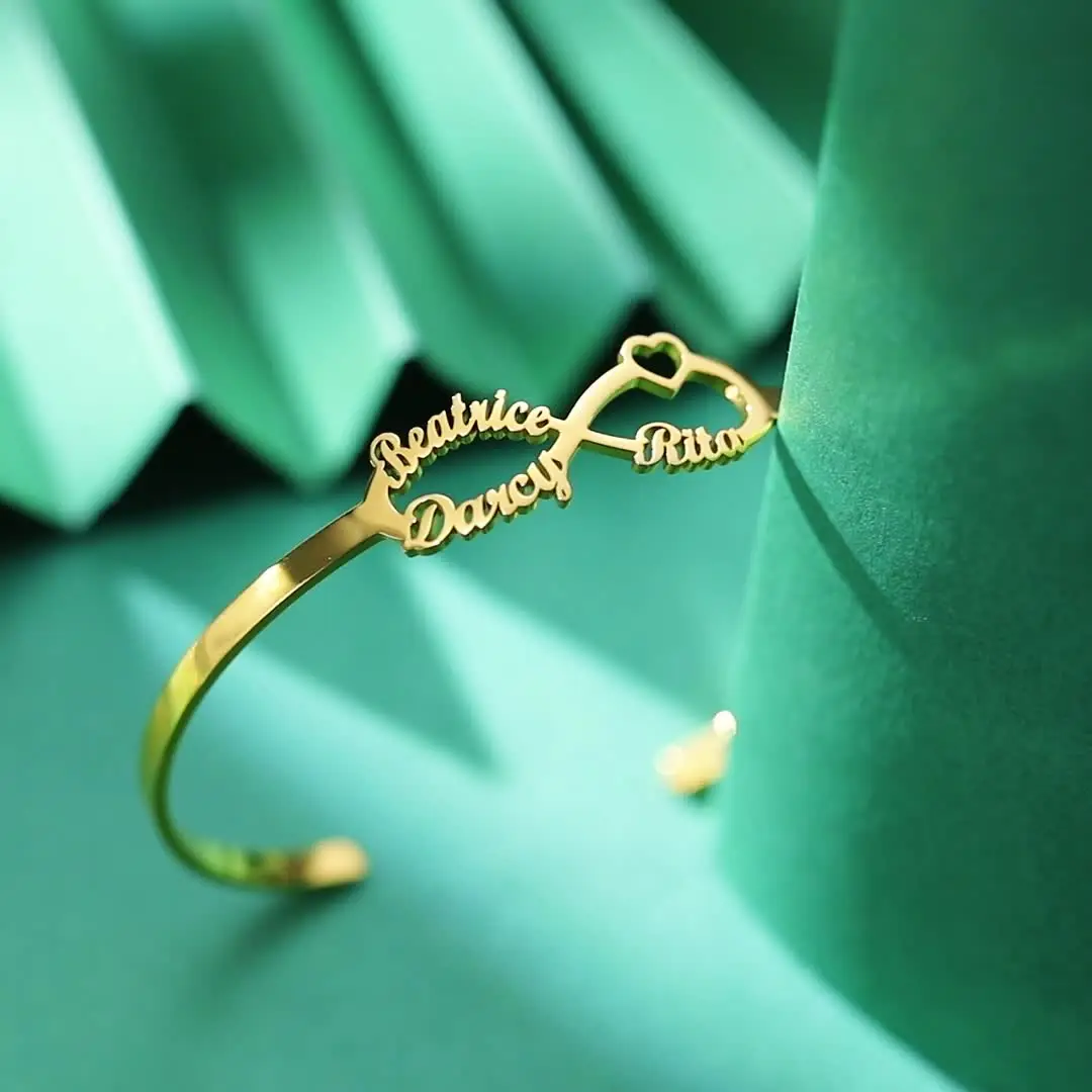 Индивидуальное название неограниченный символ браслет нержавеющая сталь