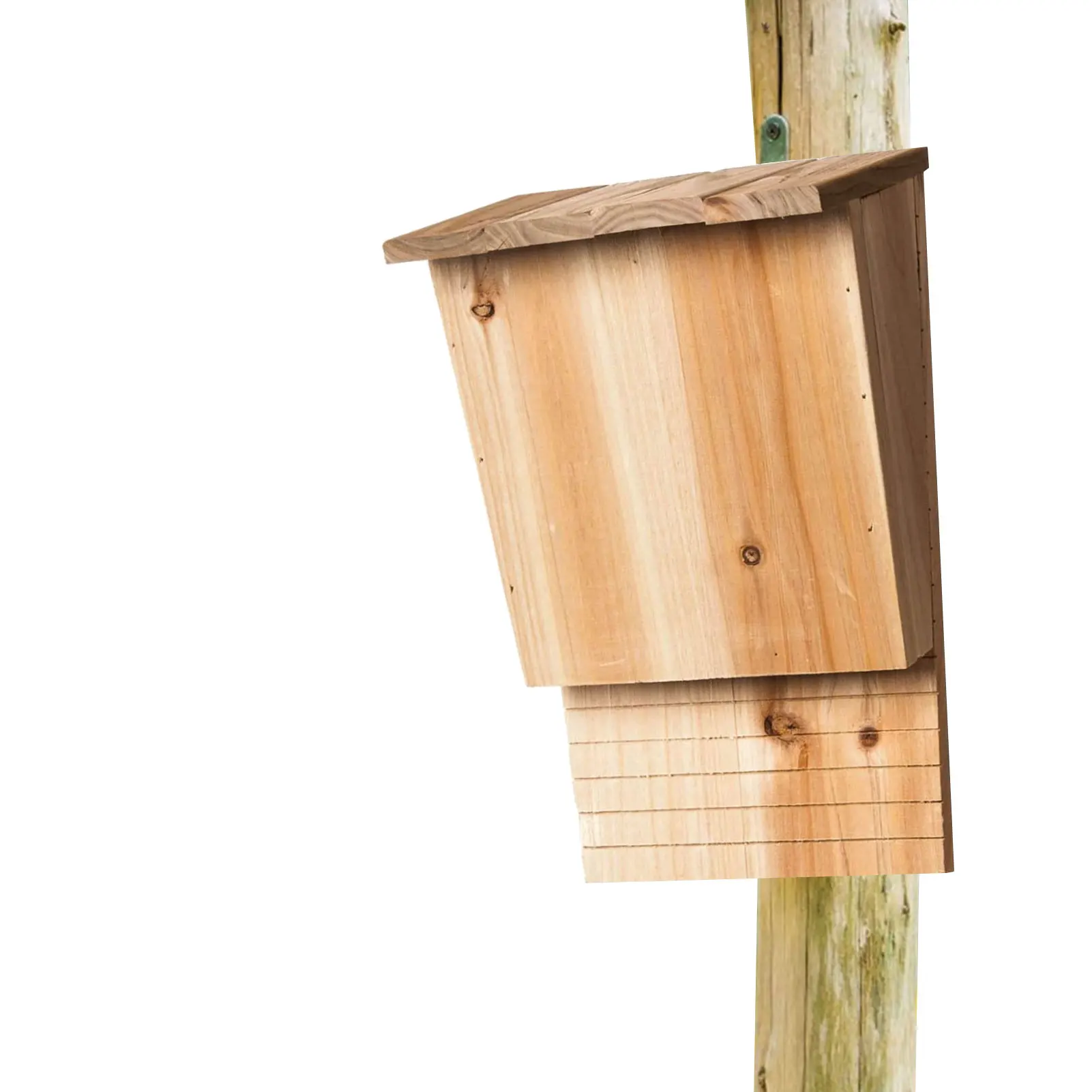 Bat Houses For Outdoor Bat Nesting Box Weatherproof Natural Wooden House Shelter With Roof Weatherproof Screwed Untreated