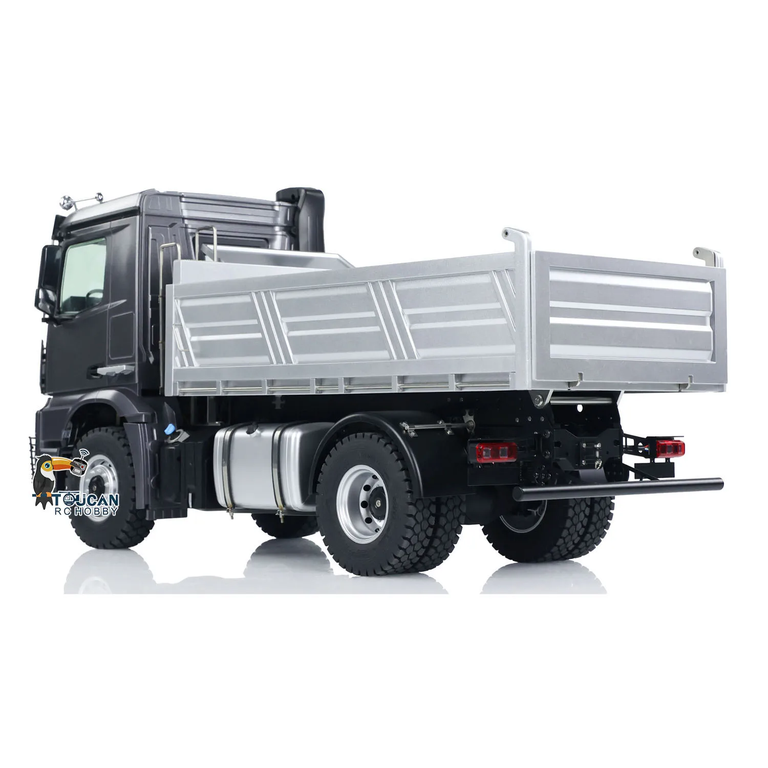 Kabolite 1/14 Remote Control Tipper Car 4x4 RTR 5701 RC Dump Truck Sound Light System Lead Screw Gifts Toys Model TH24348 3