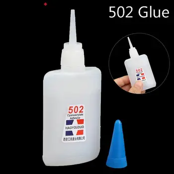 502 슈퍼 접착제 인스턴트 빠른 건조 Cyanoacrylate 강한 접착 빠른 본드 가죽 고무 금속 사무실 용품 빠른 접착제 1/3 개