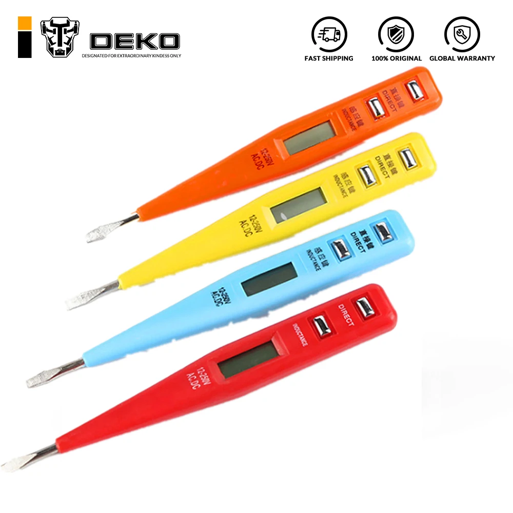 DEKOPRO Electric Power Multifunction Digital Voltage Test Pen