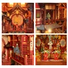 DIY Wooden Book Nook Shelf Insert Kits 12 Hours in Chang'an Bookends Miniature Building Kits Bookshelf Doll Houses Friends Gifts 3