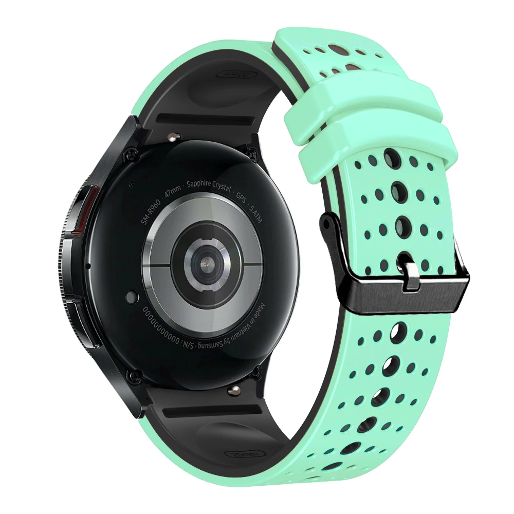 Breathable No-Gap Silicone Watch Strap