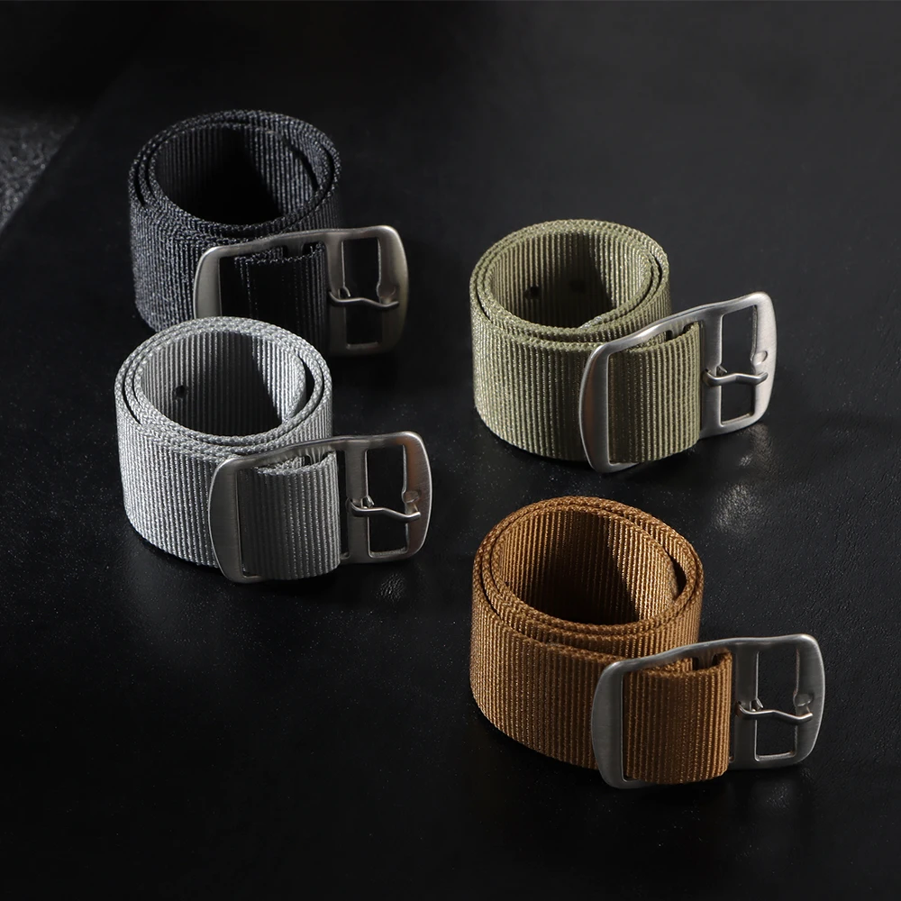 Premium 20mm Nylon Military-Style Watch Band - Comfortable, High-Quality, and Washable Strap for Men and Women