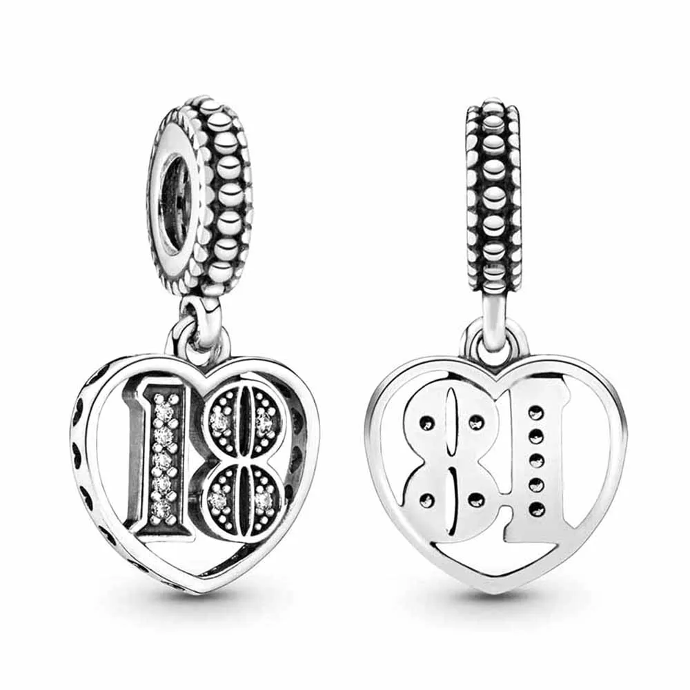 80th Birthday Charm | 925 Sterling Silver | The Bee Charm