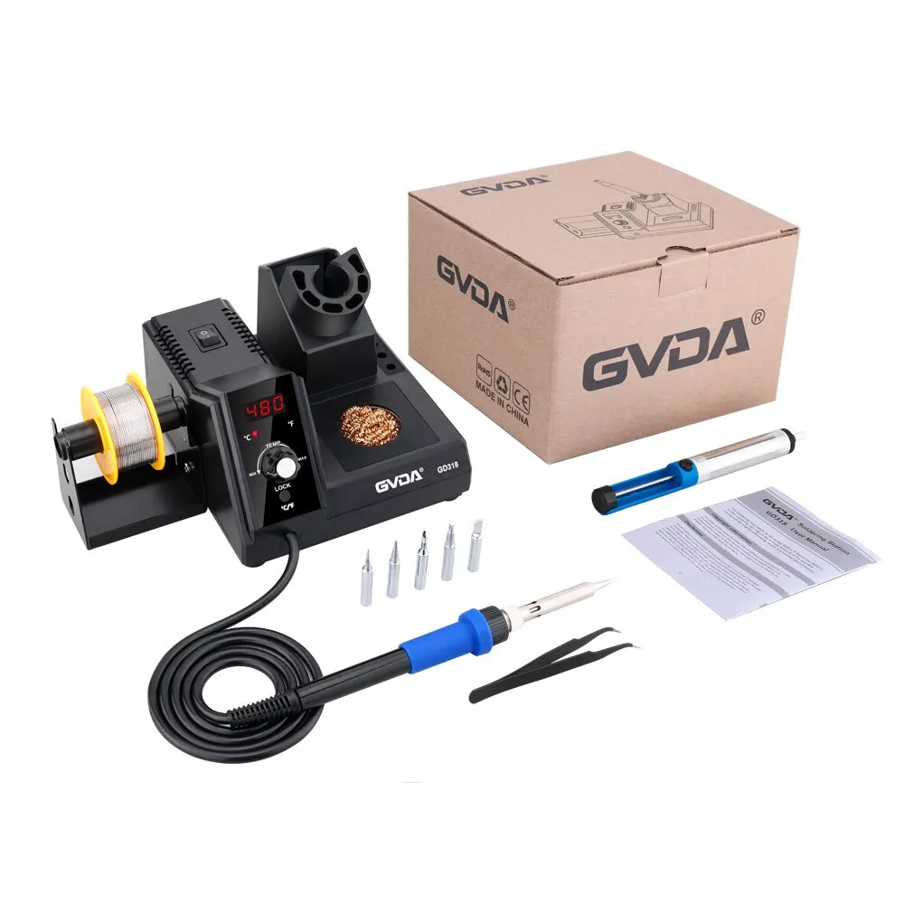 GVDA Soldering Station 3S Rapid Heating Soldering Iron Kit Welding Rework Station for Cellphone BGA SMD PCB IC Repair Tools soldering iron soldering station soldering tool welding tool