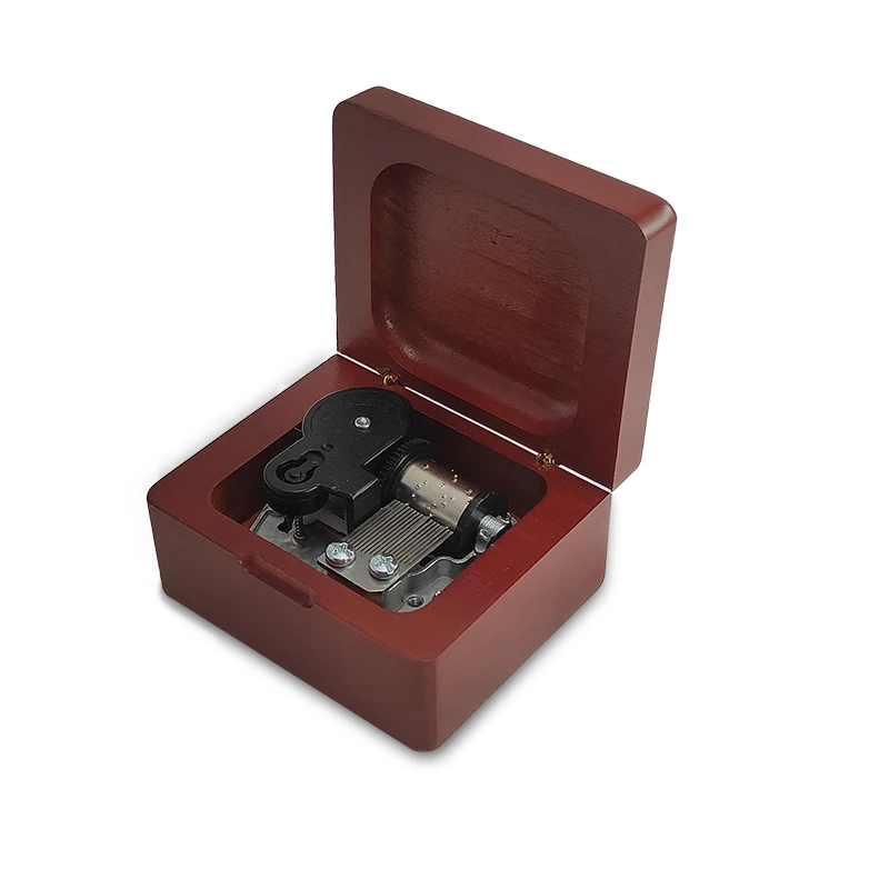 Anime Your Name Music Box Zenzenzense Song Gold Stamping Bronzing Wind Up Wooden Box Home Decoration Birthday Party Gift 5