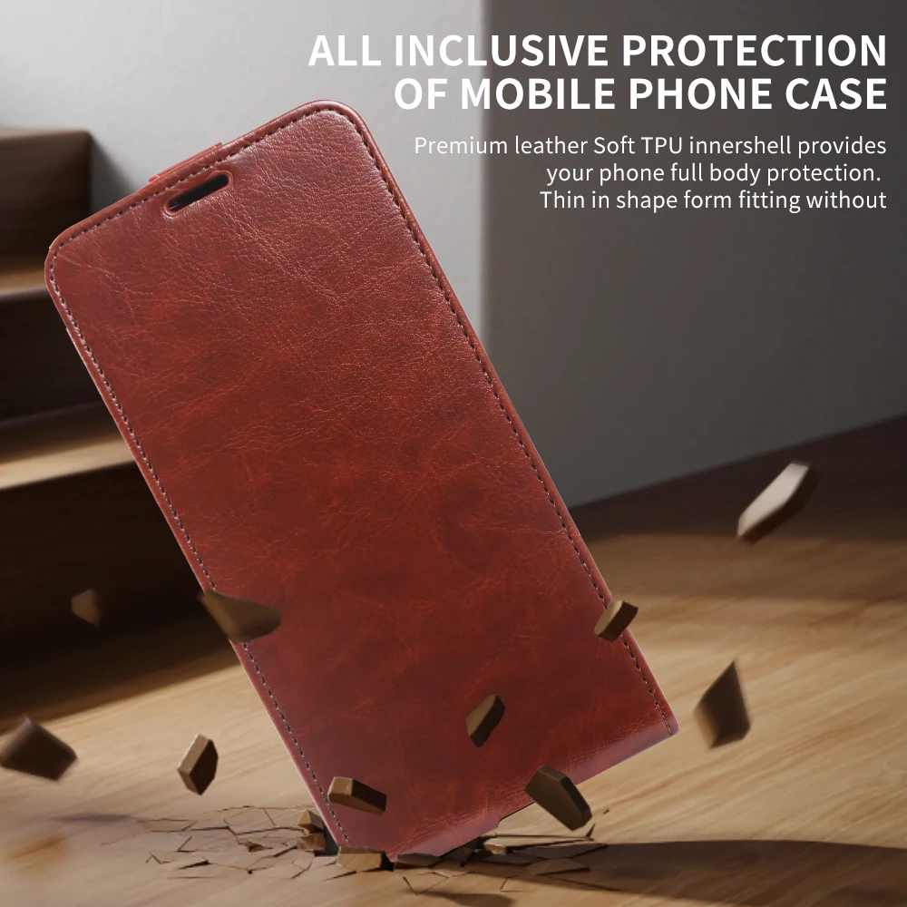 Premium Shockproof Leather Case with Front and Back Protection