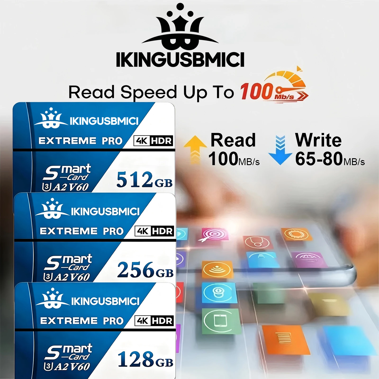 SD 카드 마이크로 SD 카드 TF 카드 메모리 카드 32GB 64GB 128GB 256GB 512GB 효율적인 A2 V30 울트라 HD 드라이빙 레코더 PC용