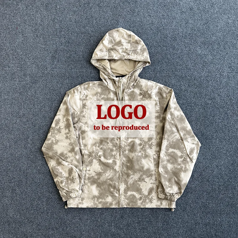 

London Camouflage Windbreaker Coat -Brand LOGO Waiting for Replica Fashion Outdoor Sports Style Hip Hop Men Hooded Jacket Tops