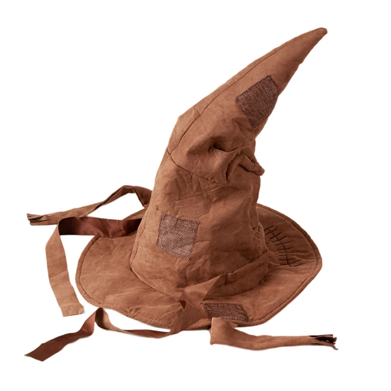 

Movies Periphery Potters Sorting Hat Leather Witch Wizard Hats Halloween Party Props Dress Up Hat Cosplay Costume Accessories