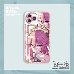 Genshin Impact Cartoon TPU Soft Clear Phone Case Design - iPhone 13 Pro Max (S6593)
