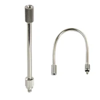 20cm 3/16" Flexible Mister Nozzle Extensions, Brass Mist Rod Bendable Extended Pole 10/24 UNC for High Pressure Misting Fittings 1