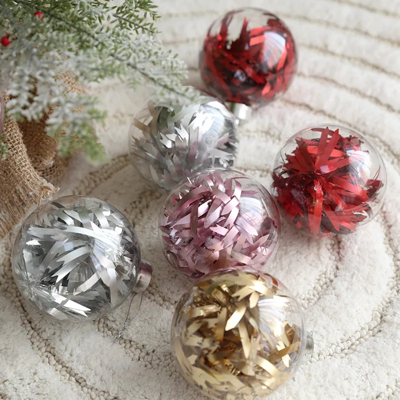 

Christmas Tree Transparent Plastic Crystal Ball Christmas Decorations Indoor Scenes Shopping Mall Layout Hangers Holiday Decor