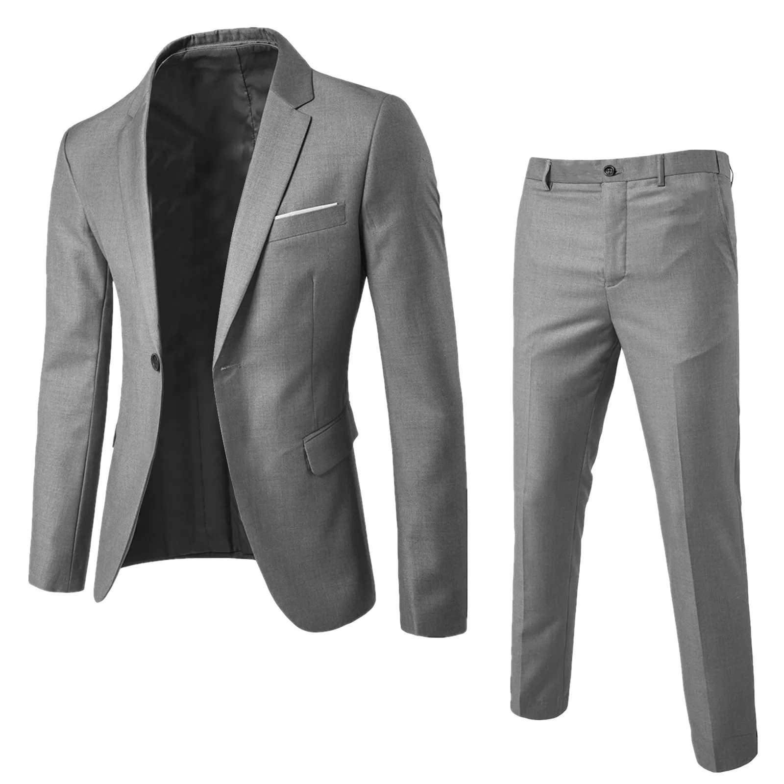 Men 2 Pieces Blazers Sets Wedding Suits Formal Business Jackets Vest Pants Coats