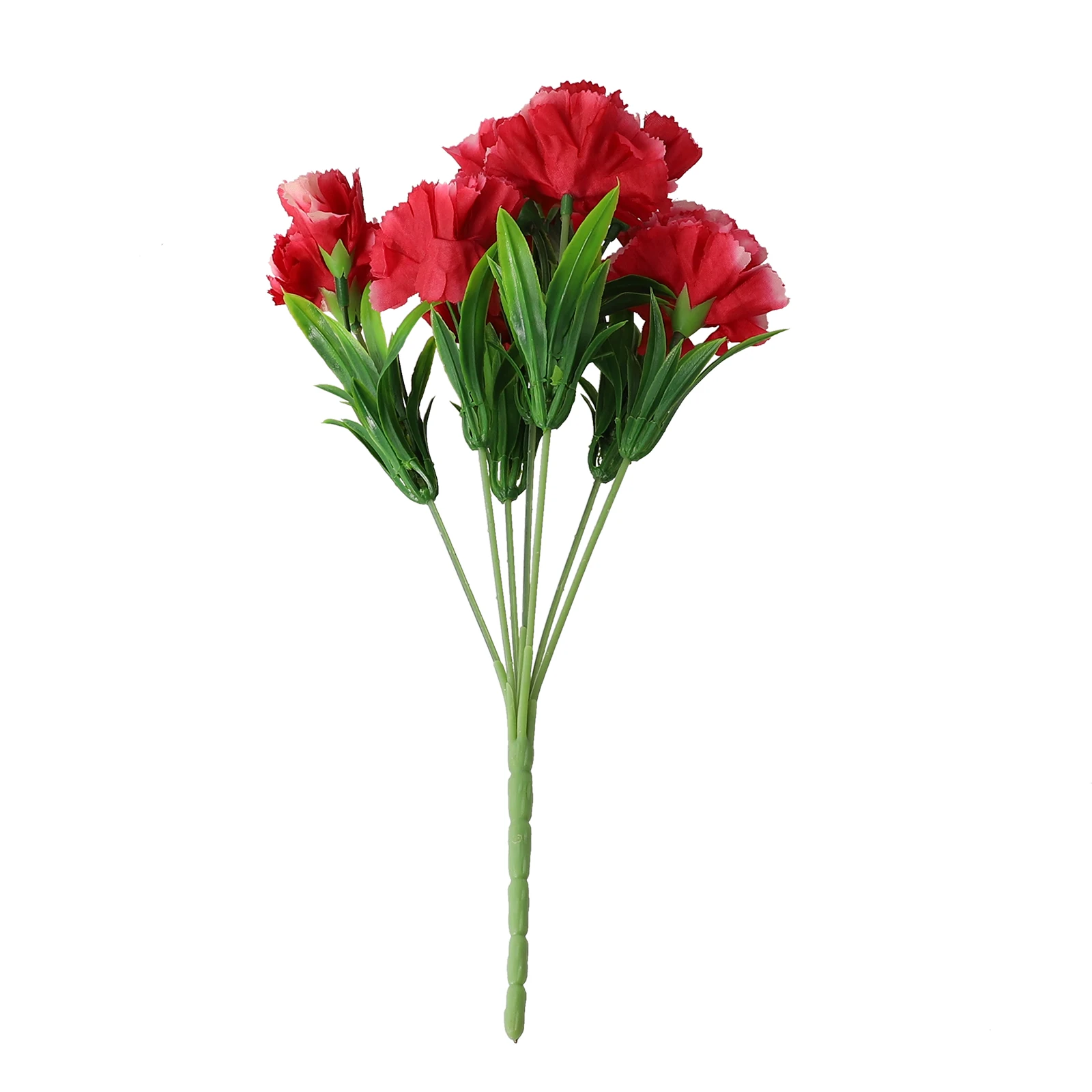 

1pc Artificial Flower With 10-11 Heads For Weddings Festivals Parties Gardens Carnation Plastic Fake Flowers Ornament Goods