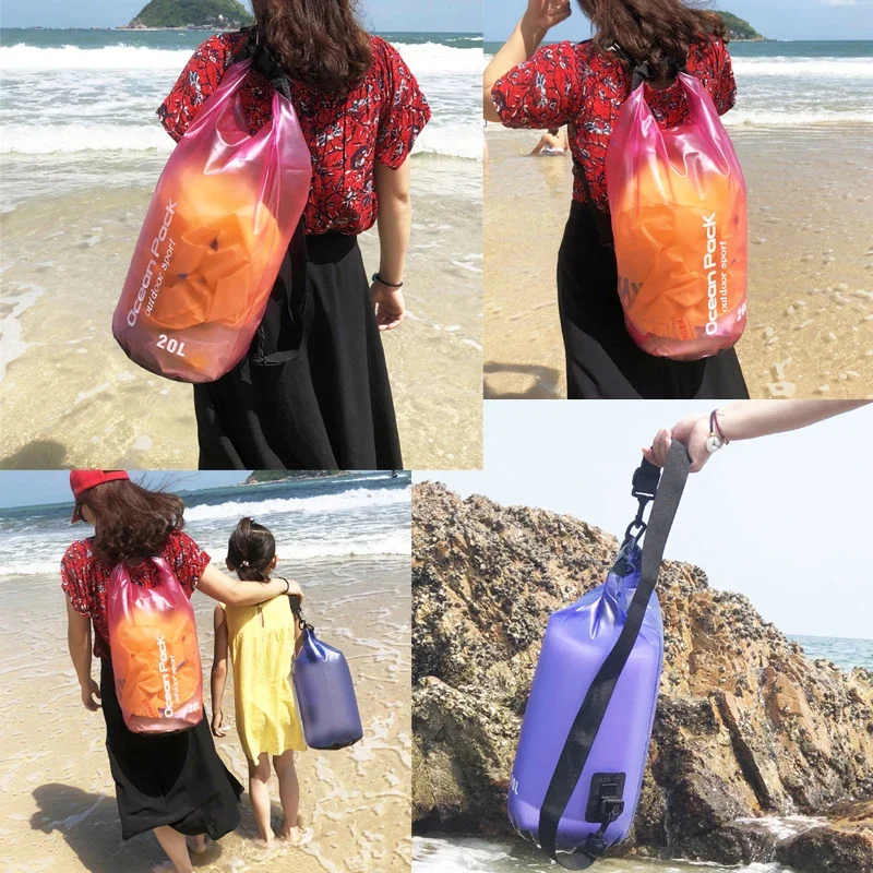 Waterproof Dry Bags 2L 5L 10L 15L 20L Storage Pack Pouch Swimming Trekking Rafting Boating Kayaking