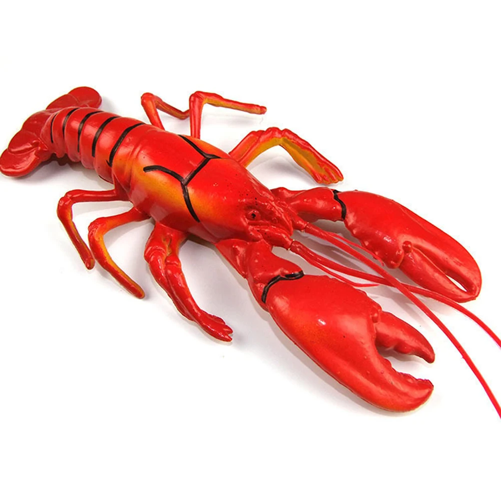 1pc lebensechte Hummer Modell Dekor künstliche kreative realistische Hummer form Dekor 36x13cm Simulation Hummer Krabben Modell Spielzeug – Detail 2